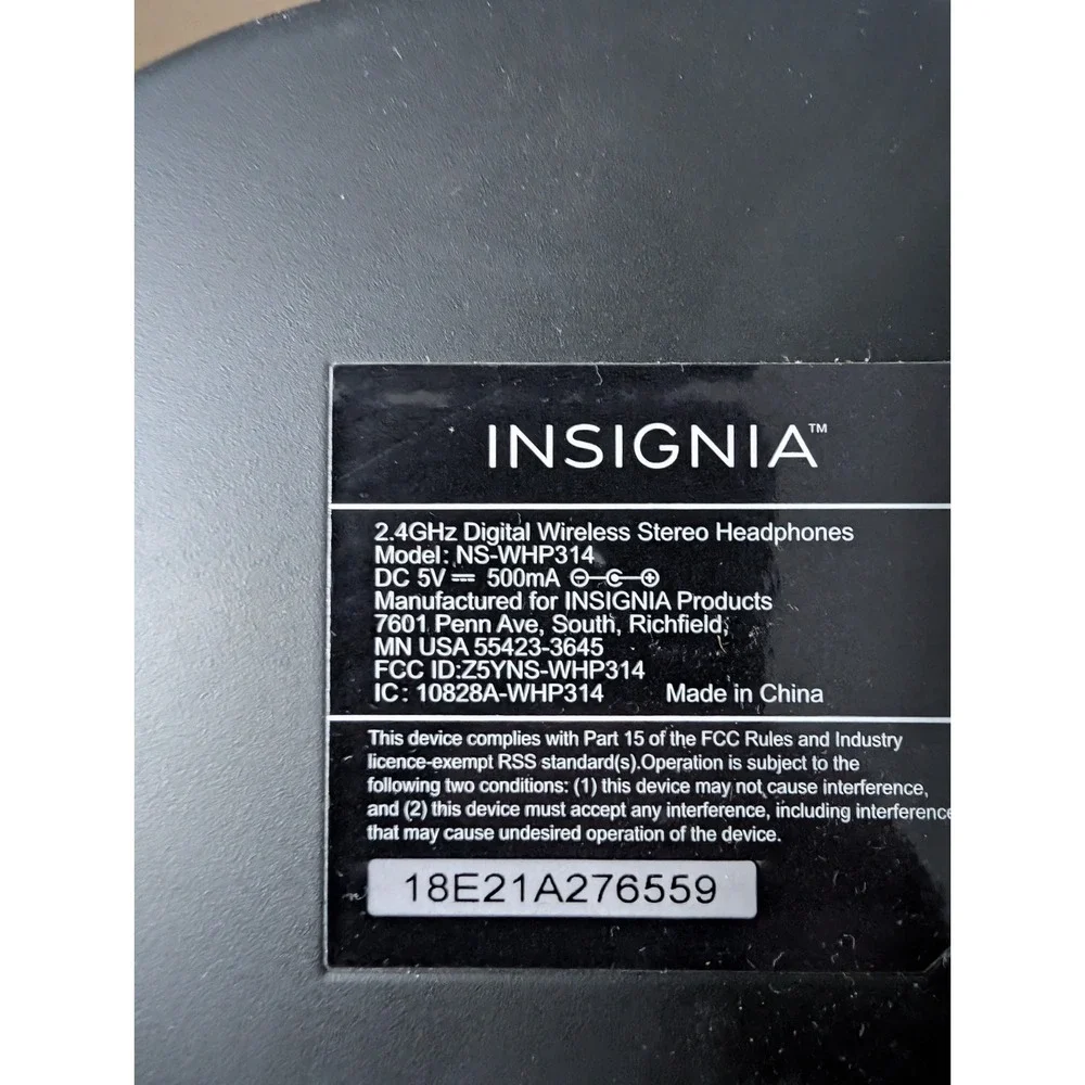 Insignia NS-WHP314 Replacement Docking Charger BASE ONLY NO‎ POWER ADAPTER